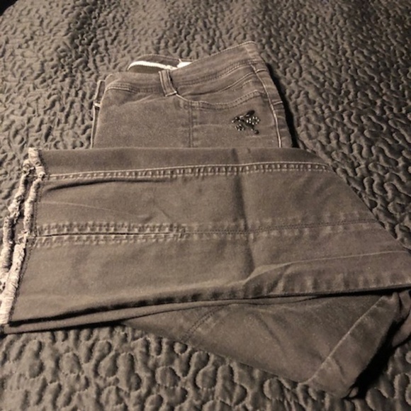 Laurèl Tabea Cropped Black Jeans Sz 6 - Picture 4 of 15